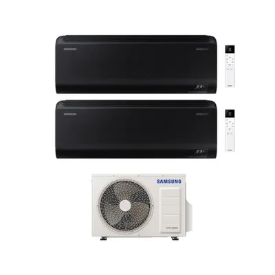 Climatizzatore Condizionatore SAMSUNG Dual split  Inverter serie WINDFREE BLACK 7000+9000 BTU con  AJ040TXJ2KG/EU  WI-FI INTEGRATO 7+9 A+++/A++