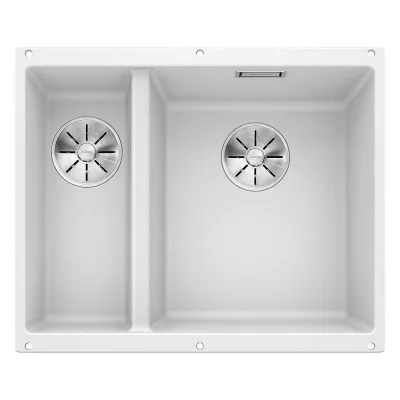 Blanco | Lavello una vasca DX con vaschetta SUBLINE 340/160-U 1520406 finitura bianco da 55.5x46 cm - Sottotop