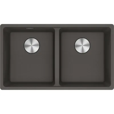 Franke: Lavello due vasche Vasche Sopratop Maris MRG 620-35-35 114.0714.185 finitura grigio ardesia da 76x44 cm