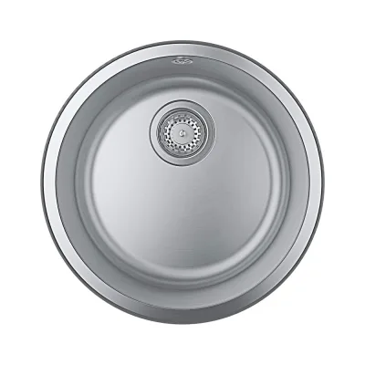 Grohe Lavello rotondo a una vasca 31720SD0 finitura acciaio inox da Ø44 cm