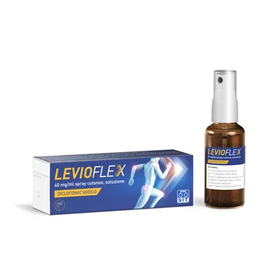 Levioflex 40 mg/ml Spray Cutaneo Diclofenac Sodico
