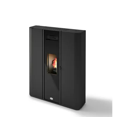 Eva Calòr Stufa a pellet ermetica slim DIVA 901668400 finitura nero