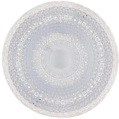 Plafoniera in acrilico bianco, effetto diamantato, funzione Wi-Fi, 1 LED 40W, CCT, 49.5x49.5cm