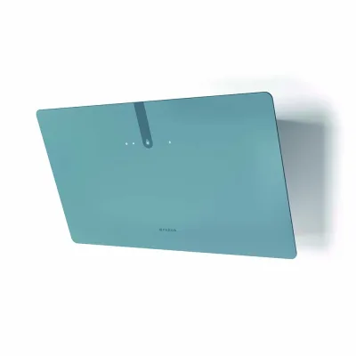 Faber Cappa a parete GLAM LIGHT ZERO DRIP PLUS DB M A80 330.0615.734 finitura vetro blu polvere opaco da 80 cm