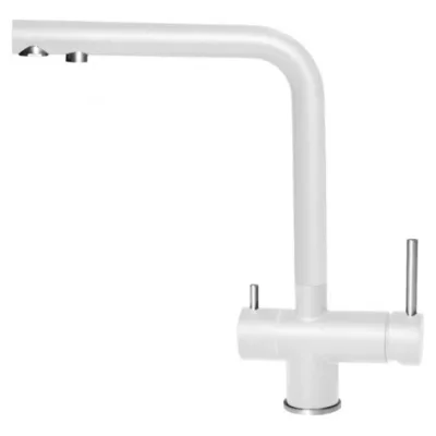 Elleci Miscelatore filtrante monocomando con canna girevole TOURMALINE MKKTOU96 finitura K96 bianco