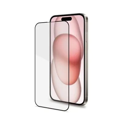 CELLY FULL GLASS IPHONE 15 BLACK FULLGLASS1053BK