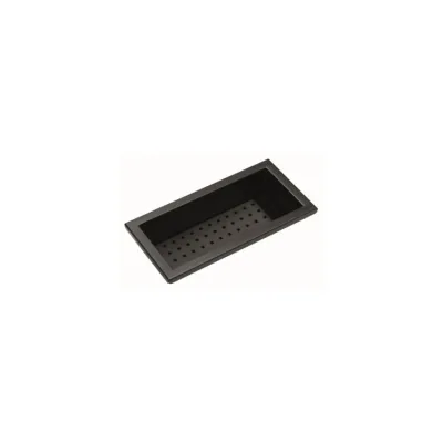 Barazza Vaschetta cieca con fondo 1CVFN in acciaio inox nero opaco da 28 cm