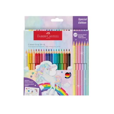 FABER CASTEL CF18+6 MAT. COLORATE COLOUR GRIP 201543