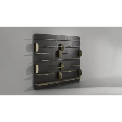 Bonaldo Libreria Blabla con struttura in impiallacciato da 120 cm e h. 200 cm