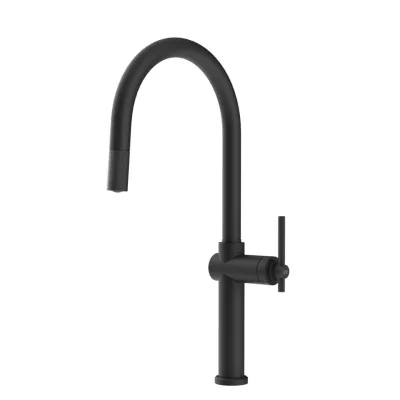Gessi Miscelatore monocomando con doccetta estraibile Habito 60672 299 finitura Matte Black - IN PROMOZIONE FINO AL 6/07