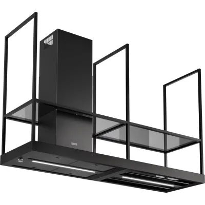 Franke Cappa a isola Mythos T-Shelf Isola FMY BK MATT F180 325.0678.073 finitura black matt da 180 cm
