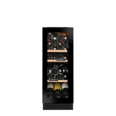 Avintage Cantinetta vino sottopiano da incasso AVU27D82 finitura nero da 30 cm