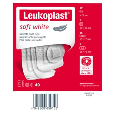 LEUKOPLAST SOFT WHITE 40PZ ASSORTITI