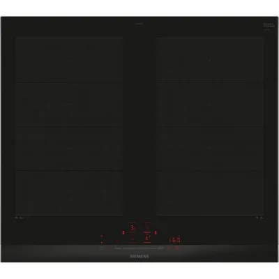 Siemens Piano cottura a induzione EX675HXC1E in vetroceramica nero con cornice inox da 60 cm - PROMOZIONE ATTIVA FINO AL 19/10