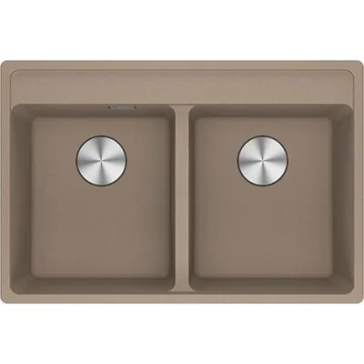 Franke: Lavello due vasche Vasche Sopratop Maris MRG 620-35-35 TL 114.0661.680 finitura fragranite oyster da 76x51 cm