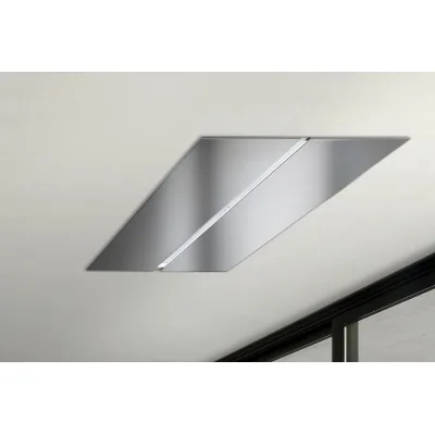 Airone Cappa a soffitto Salieri Evo finitura acciaio AISI 430 da 90 cm - Senza motore