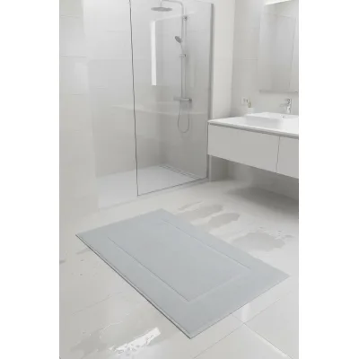 Tappeto Set bagno scendidoccia spugna bianco cm50x70 hotel b&b Pezzi 5
