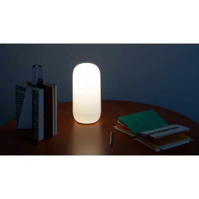 Artemide Lampada da tavolo portatile Gople Portable finitura bianco