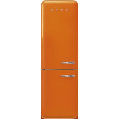 Smeg Frigorifero combinato con cerniere a sinistra a libera installazione FAB32LOR6 finitura arancione da 60 cm