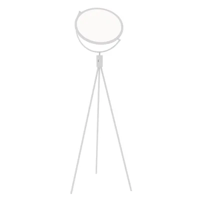 Piantana in metallo bianco con diffusore orientabile, 1 LED 24W, CCT, 45x170cm