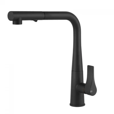 PRONTA CONSEGNA - Gessi Miscelatore monocomando con doccetta estraibile Proton Collection 17177 299 finitura Matte Black - IN PROMOZIONE FINO AL 5/09