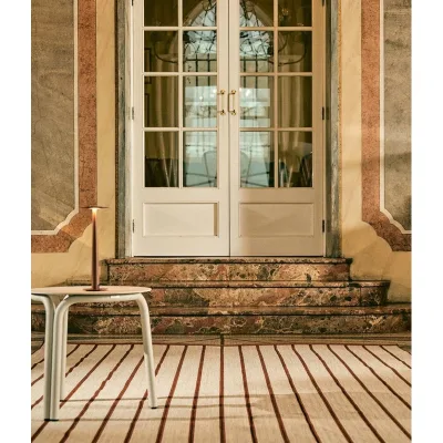 Unopiù Tappeto da esterno Tropea finitura righe terracotta da 200x300 cm