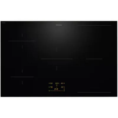 Miele Piano cottura a induzione Filotop/Appoggio KM 8484 FL in vetroceramica nero da 80 cm