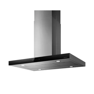 Elica Cappa a isola JOY ISLAND BLIX/A/90 PRF0104628A finitura acciaio inox e vetro nero da 90 cm
