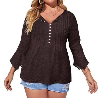Maglia con maniche a petalo arricciate
