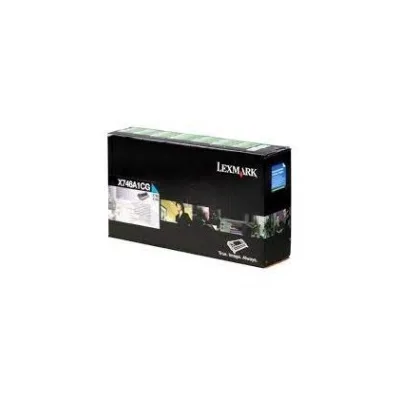 TONER ORIGINALE LEXMARK X746 X748 X746A1CG CIANO 7K
