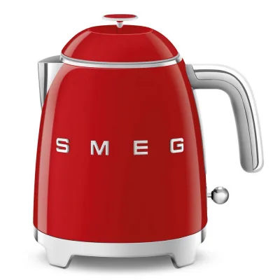 PRONTA CONSEGNA - Smeg Mini bollitore KLF05RDEU finitura rosso con logo Smeg 3D