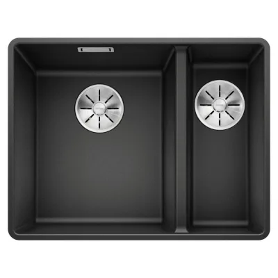 Blanco Lavello una vasca SX con vaschetta SUBLINE 340/160-F 1519802 finitura antracite da 55.2x42.7 cm - Filotop