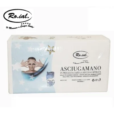 Asciugamani Roial carta monouso pura cellulosa tnt 60 pz