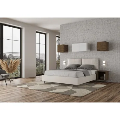 Ityhome Letto matrimoniale Antea in similpelle da 160 cm