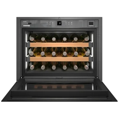 Liebherr Cantina vino da incasso WKEgb 582 con porta in vetro nero senza maniglie da 60 cm - PROMOZIONE ATTIVA FINO AL 19/10