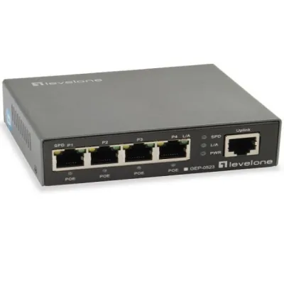 LEVELONE GEP-0523 - SWITCH 5-PORTE POE GIGABIT 60W GEP-0523