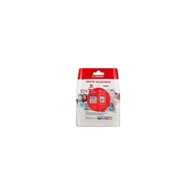 MULTIPACK 04 CARTUCCA ORIGINALE CANON 2052C006 CLI581XL 2052C004 2052C006 TR7500 + 50 fogli di carta fotografica