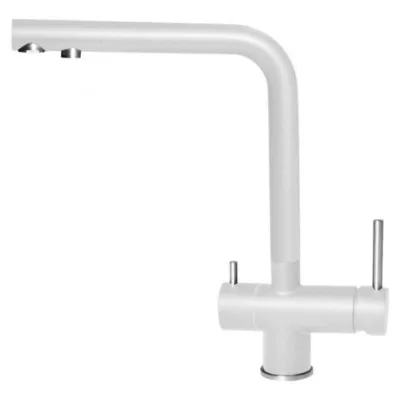 Elleci Miscelatore filtrante monocomando con canna girevole TOURMALINE MGKTOU68 finitura G68 bianco