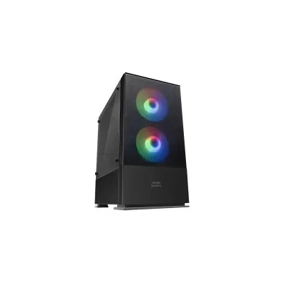 CASE MARS Gaming MCZ Mini Tower Box Micro ATX, Mini-ITX Pannello laterale in acrilico Illuminazione RGB