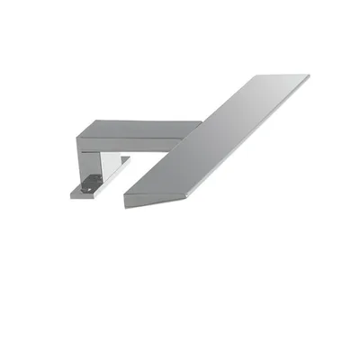Applique LED cromo in acrilico e alluminio 8w 910lm 4000k ip44 4,2x30x11,5cm