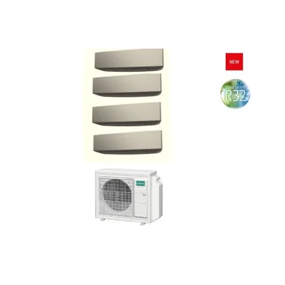 Climatizzatore Condizionatore GENERAL FUJITSU Quadri Split 7+7+7+7 Serie KETA SILVER Inverter Con AOHG30KBTA4 R-32 WI-FI OPTIONAL 7000+7000+7000+7000