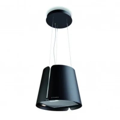 Faber Cappa a isola sospesa BEAT BK GLOSS F45 345.0657.025 finitura nero gloss da Ø43 cm