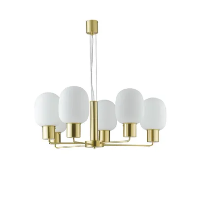 Lampadario a sospensione Oro 6Xe27 98X150X8Cm
