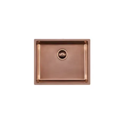 Foster Lavello una vasca 2155 888 finitura acciaio PVD copper da 54x44 cm