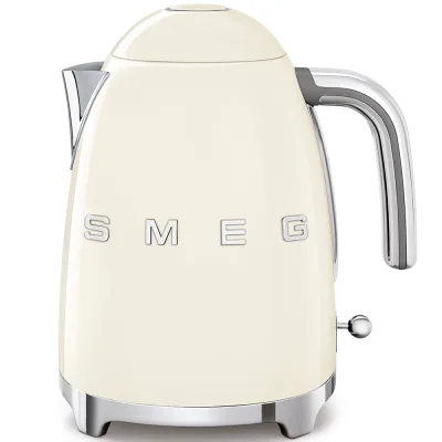 PRONTA CONSEGNA - Smeg Bollitore elettrico KLF03CREU finitura panna con logo Smeg 3D