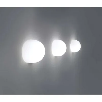 Flos Lampada da parete a luce diffusa Glo-Ball Wall finitura bianco