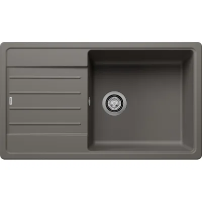 Blanco Lavello una vasca con gocciolatoio LEGRA XL 6 S 1527274 finitura grigio vulcano da 86x50 cm - Sopratop