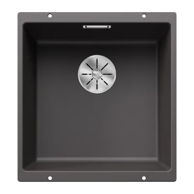 Blanco Lavello a una vasca SUBLINE 400-U Satin Gold 3523423 finitura grigio roccia da 43x46 cm - Sottotop