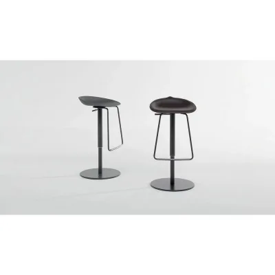 Bonaldo Sgabello Tab H 53/73 con gambe in metallo e seduta a scelta