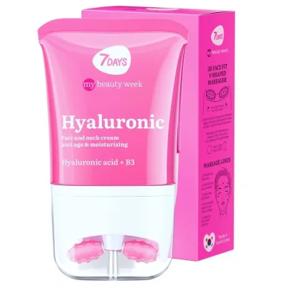 7 DAYS Massagger Viso & Collo con Acido Ialuronico Trattamento Rigenerante 80 ml